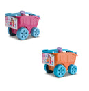 Carrinho de Puxar com Balde Pazinha Regador Acessórios - Praia e Parque