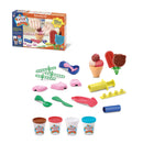 Kit Massinha Modelar Sorveteria C/ Acessórios 4 Potes Diver Massa
