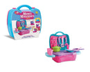 Brinquedo Maleta Cooktop Cozinha C/ Acessórios Infantil Rosa