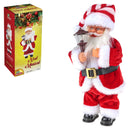 Boneco Papai Noel Musical C/ Som e Luz 30 Cm Decoração Natal