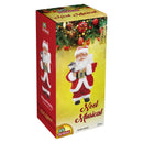 Boneco Papai Noel Musical C/ Som e Luz 30 Cm Decoração Natal