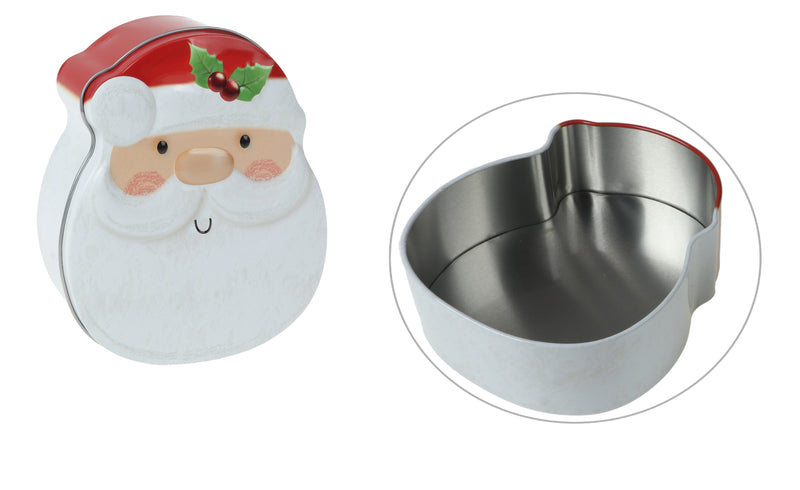 Lata Com Tampa Decoração Natal Presente Média 11x13 Linda