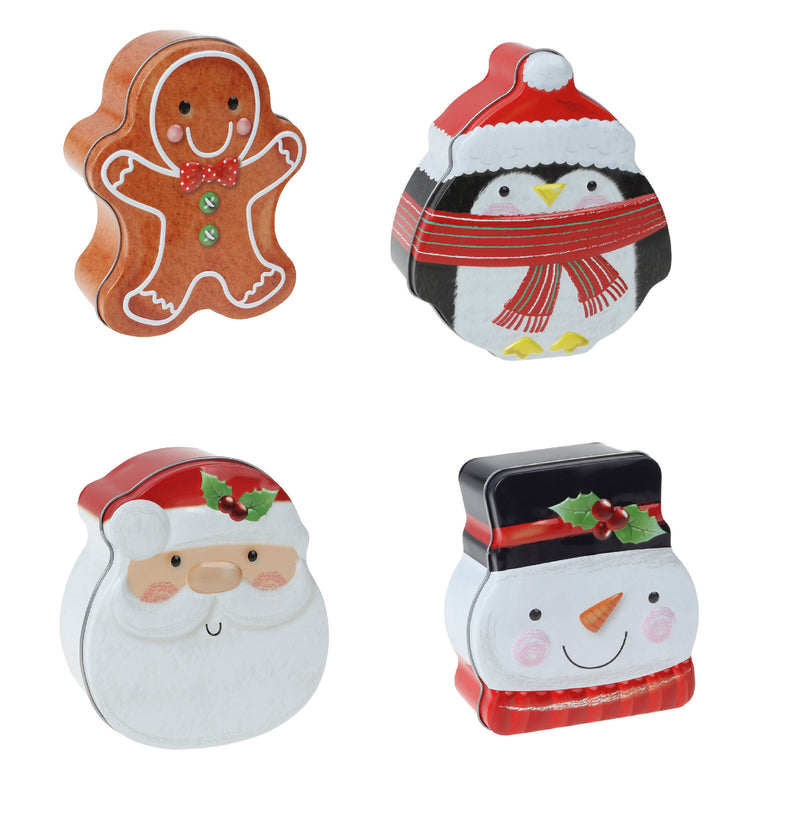 Lata Com Tampa Decoração Natal Presente Média 11x13 Linda