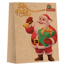 Sacola Com Alça Embalagem Presente Natal 26x32 Parda Média