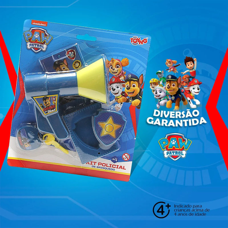 Brinquedo Kit Policial Patrulha Canina Chase Acessórios