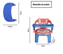 Cadeirinha Infantil Portátil Com Apito e Bandeja Para Alimentação