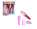 Kit Mechas Coloridas Infantil Com Prancha Pintar Cabelo e Acessórios - Make Brinq