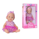 Boneca Bailarina Pink Vinil 31 Cm Rosa