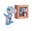 Mini Baby Dino T-Rex Azul - Jurassic World - Brilha no Escuro