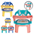 Cadeirinha Infantil Portátil Com Apito e Bandeja Para Alimentação