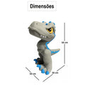 Mini Baby Dino T-Rex Azul - Jurassic World - Brilha no Escuro