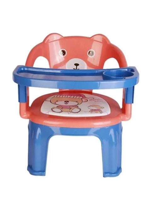 Cadeirinha Infantil Portátil Com Apito e Bandeja Para Alimentação