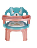Cadeirinha Infantil Portátil Com Apito e Bandeja Para Alimentação