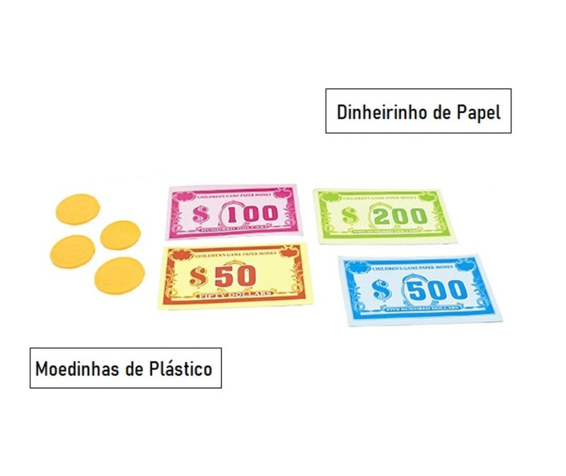 Caixa Registradora Com Acessórios e Som