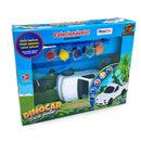 Carrinho para Pintar Lavável + Pincel + Tinta + Dino - Dinocar
