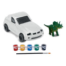 Carrinho para Pintar Lavável + Pincel + Tinta + Dino - Dinocar