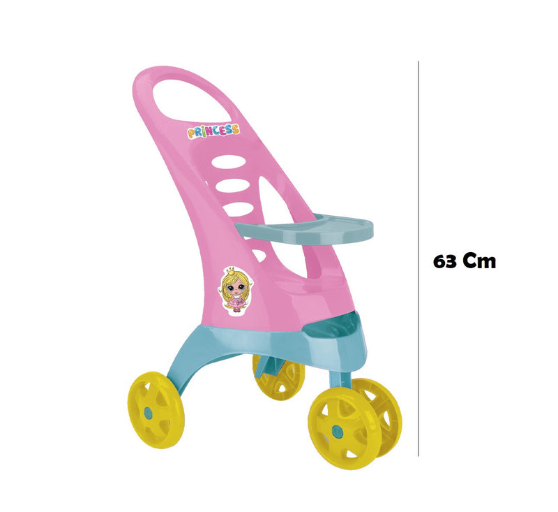 Carrinho para Bonecas 3 Rodas - Coleção Princesas