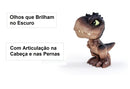 Mini Baby Dino T-Rex Marrom - Jurassic World - Brilha no Escuro