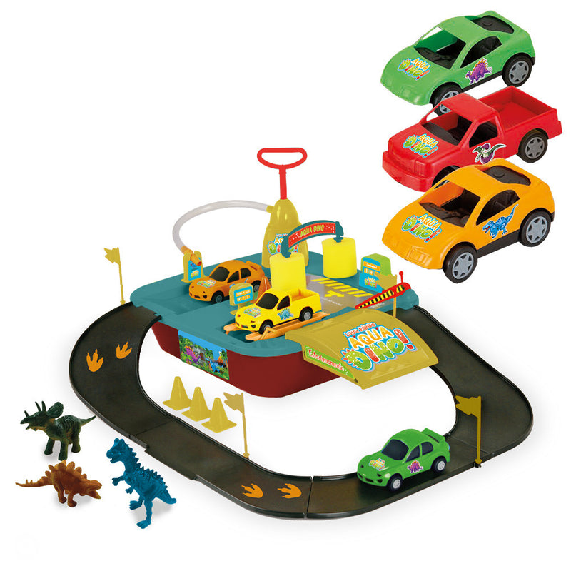 Lava Rápido Com Carrinho e Dinossauro - Acqua Dino