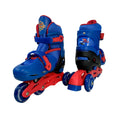 Patins Infantil 2 em 1 Inline C/ Kit Proteção Azul - Turma da Aventura