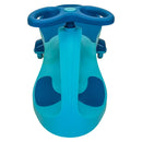 Carrinho Gira Volante 360º Luz Led Rodinhas Azul - Super Car