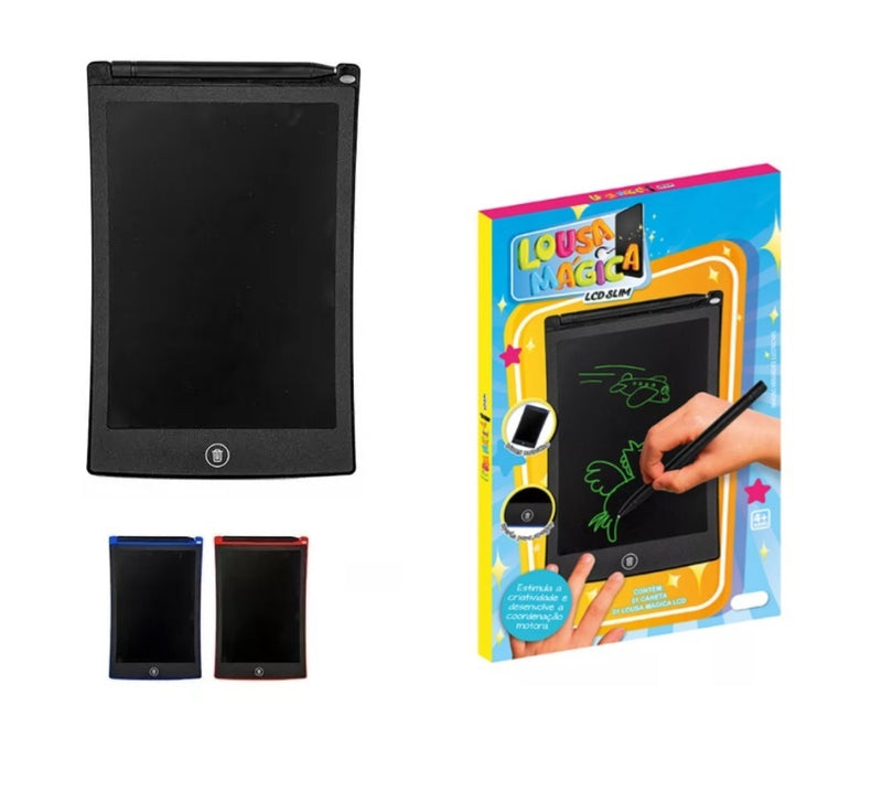 Lousa Magica Slin Lcd 8' Desenhar e Escrever