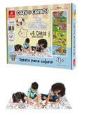 Tapete Colorir Cozy & Comfy 2 Metros+ 12 Giz Cera + Apagador + Cards