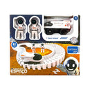 Pista Aventura Espaço C/ Astronautas Carro 83 peças Montar