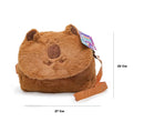 Bolsa Pelúcia Infantil Capivara Transversal - School Brinq