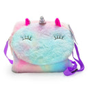 Bolsa Pelúcia Infantil Unicórnio Transversal - School Brinq