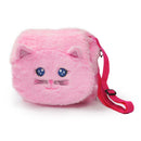 Bolsa Pelúcia Infantil Gato Rosa Transversal - School Brinq