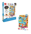 Escorregador de Sílabas Madeira Educativo Pedagógico Ler